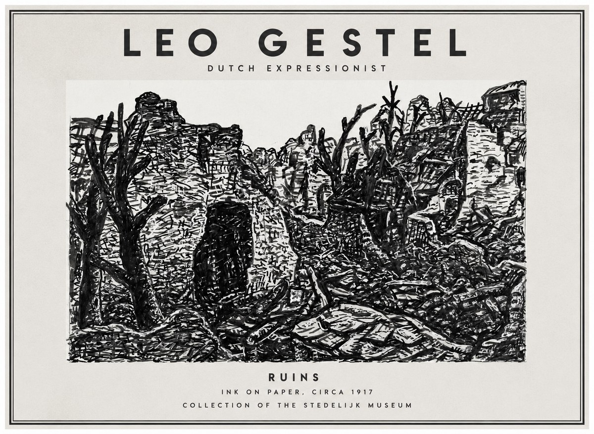 Leo Gestel Ruins No1 - Plakát