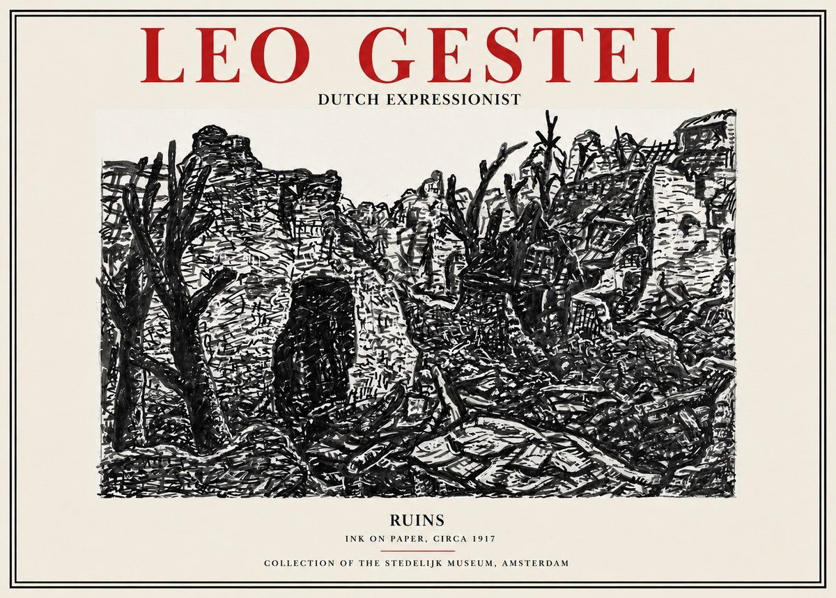 Leo Gestel Ruins No2 - Plakát