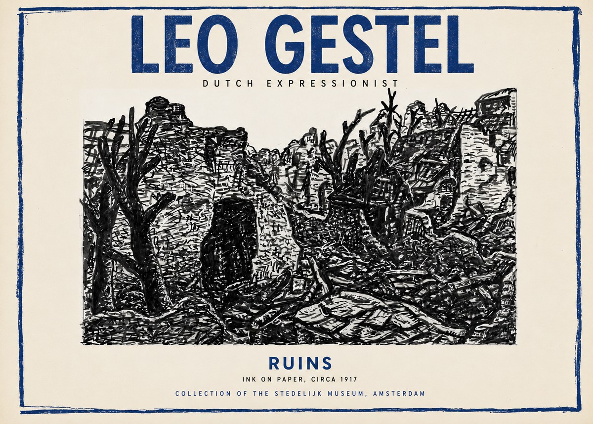 Leo Gestel Ruins No3 - Plakát