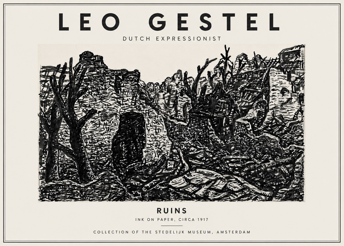 Leo Gestel Ruins No5 - Plakát