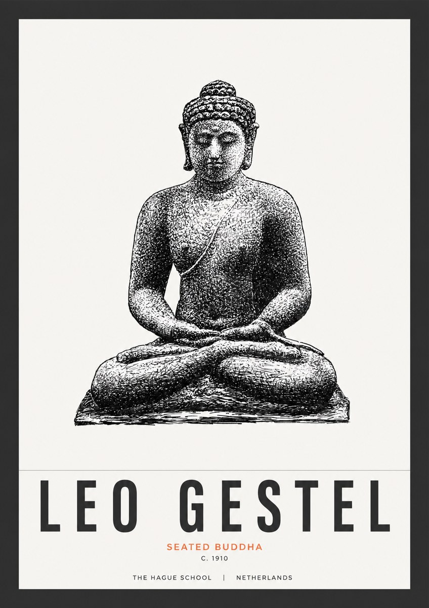 Leo Gestel Seated Buddha No3 - Plakát