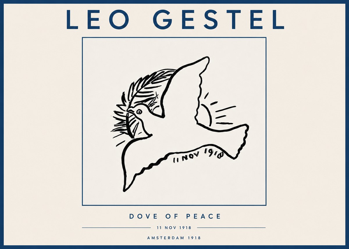 Leo Gestel Dove of Peace No4 - Plakát