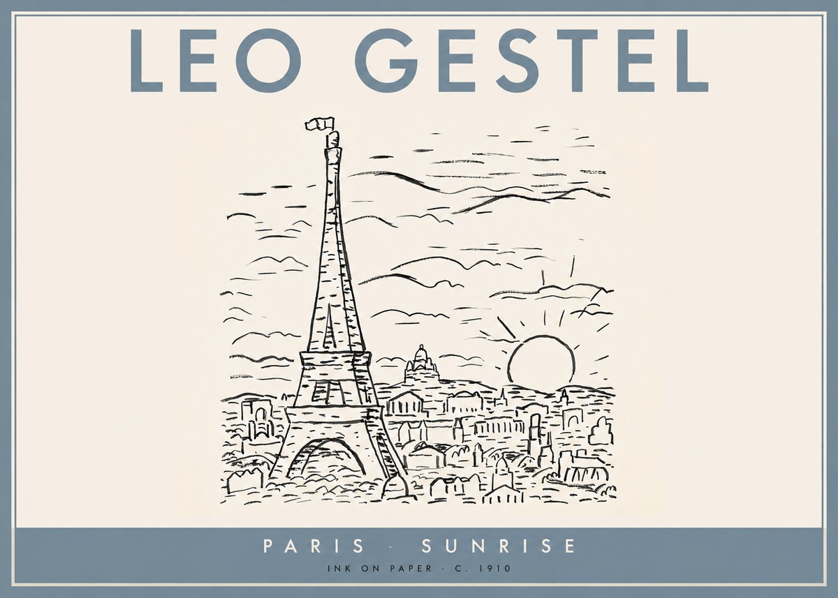 Leo Gestel Paris Sunrise No2 - Plakát