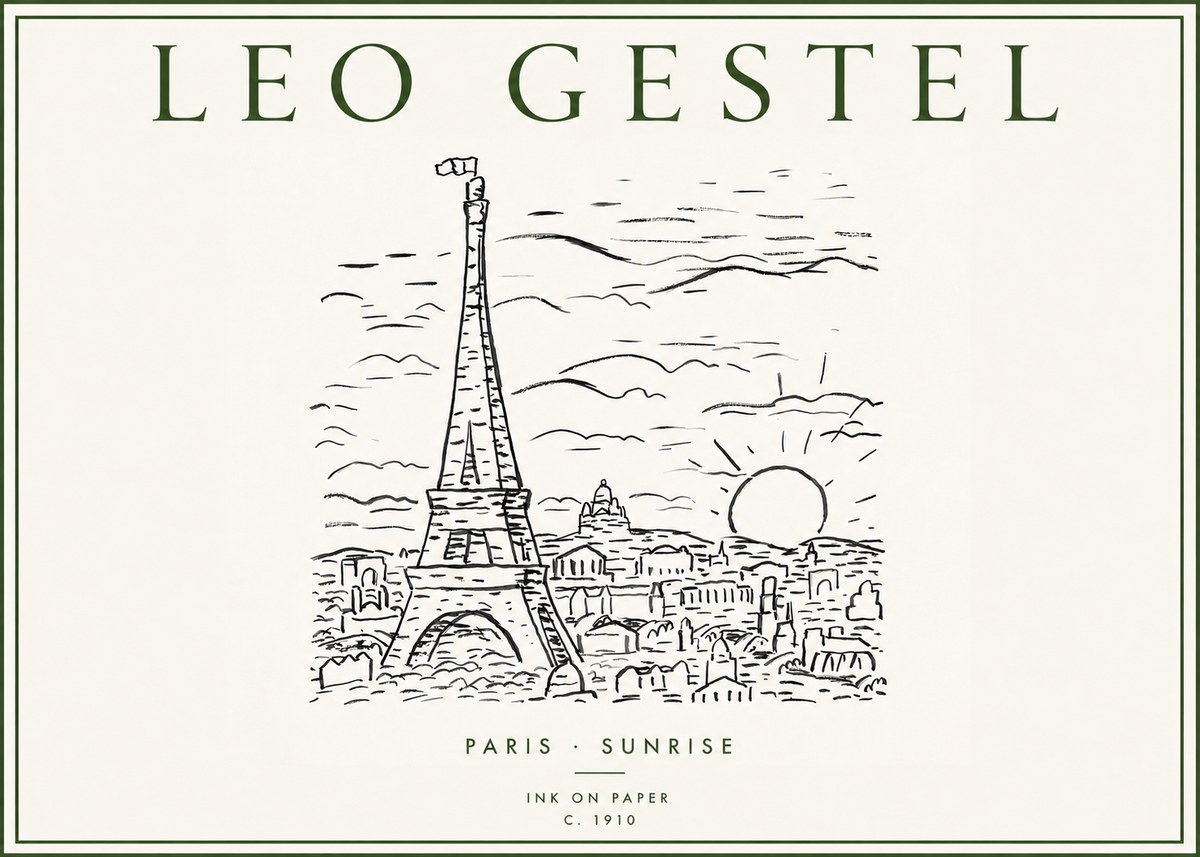Leo Gestel Paris Sunrise No3 - Plakát