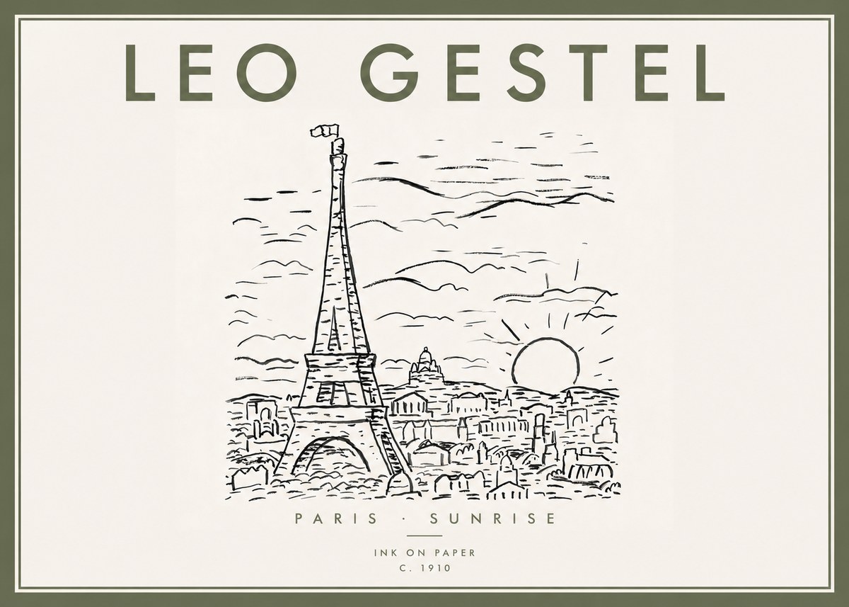 Leo Gestel Paris Sunrise No5 - Plakát