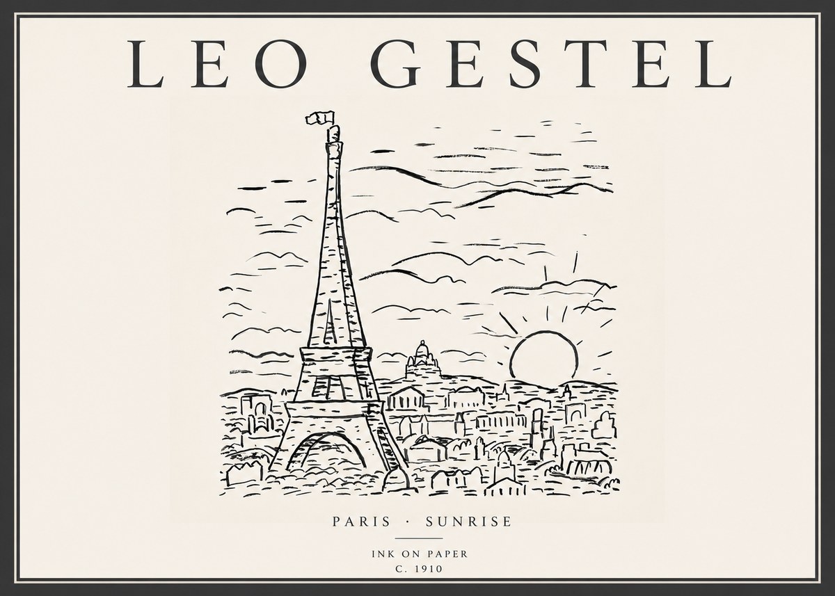 Leo Gestel Paris Sunrise No6 - Plakát