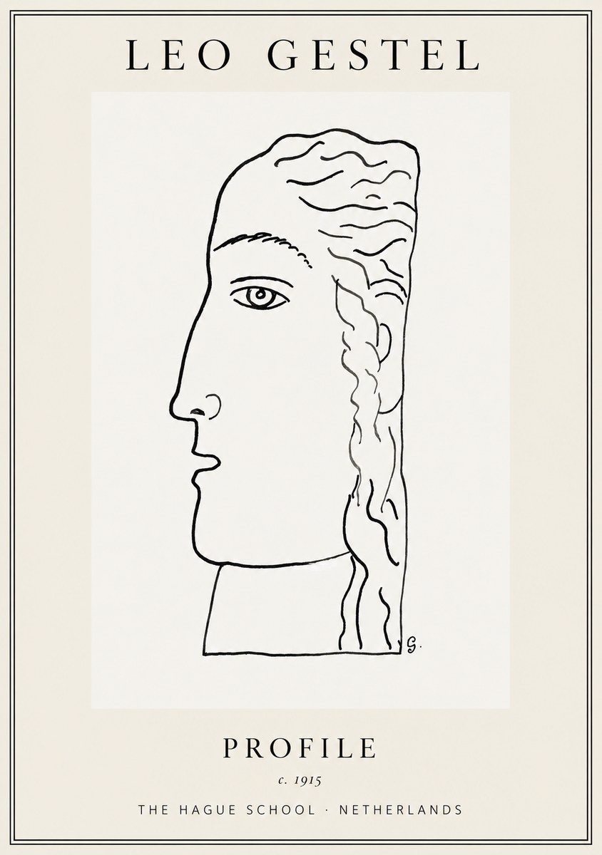 Leo Gestel Profile No1 - Plakát