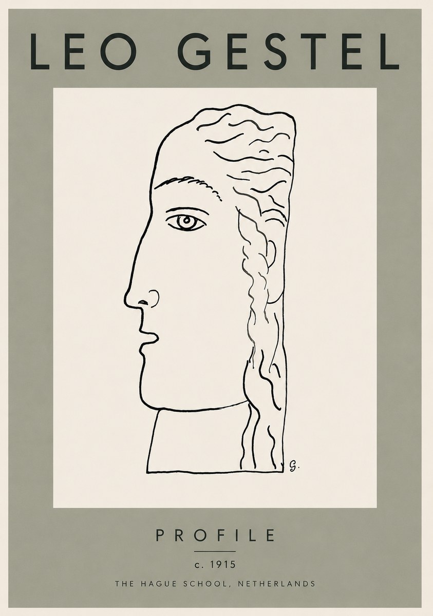 Leo Gestel Profile No3 - Plakát