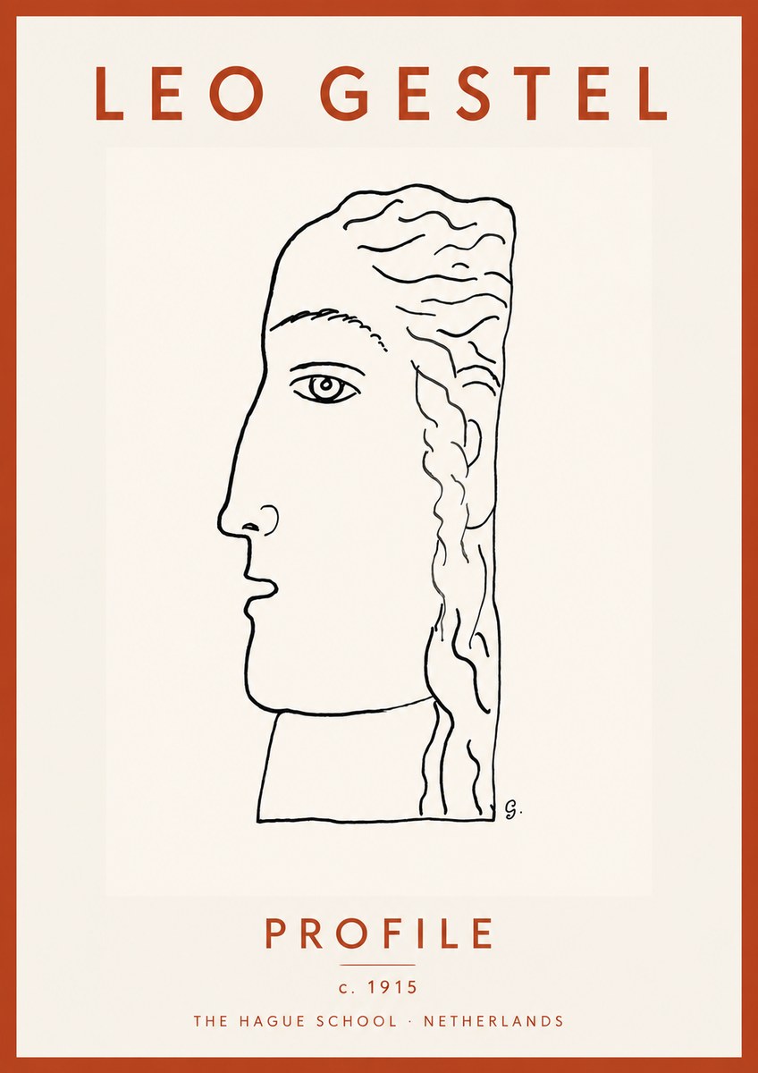 Leo Gestel Profile No4 - Plakát