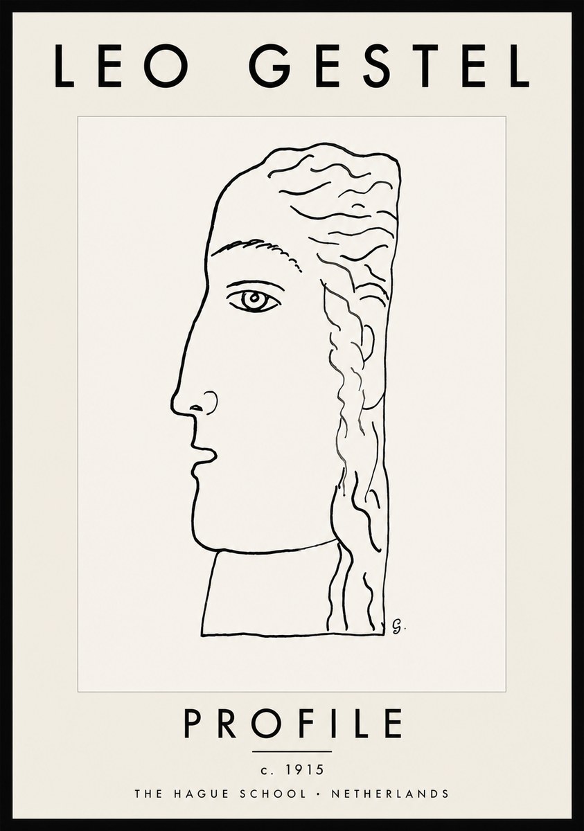 Leo Gestel Profile No5 - Plakát