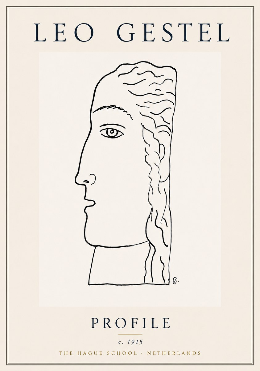 Leo Gestel Profile No6 - Plakát