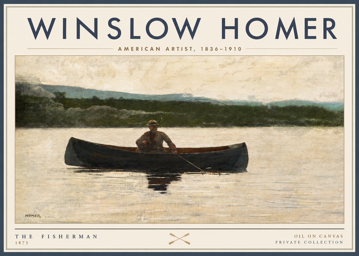 Winslow Homer The Fisherman No2 - Plakát