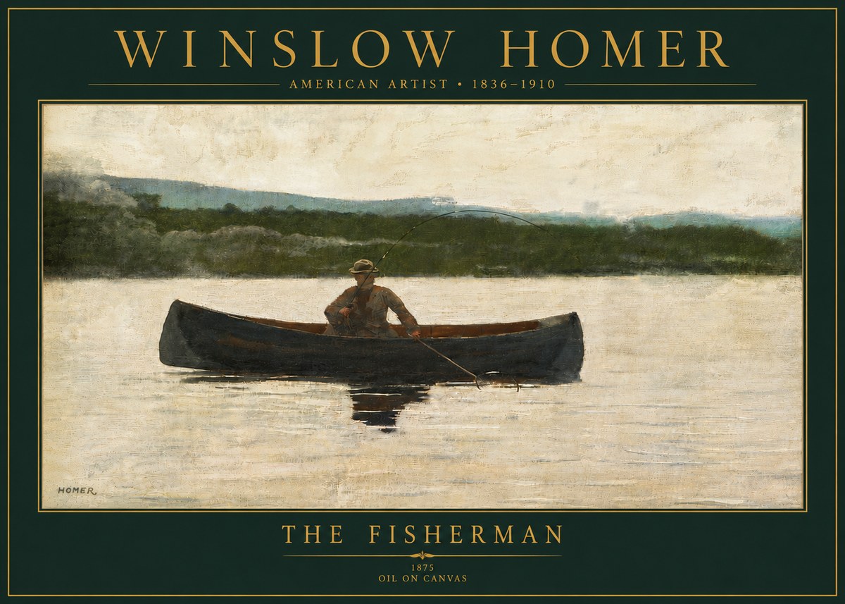 Winslow Homer The Fisherman No5 - Plakát