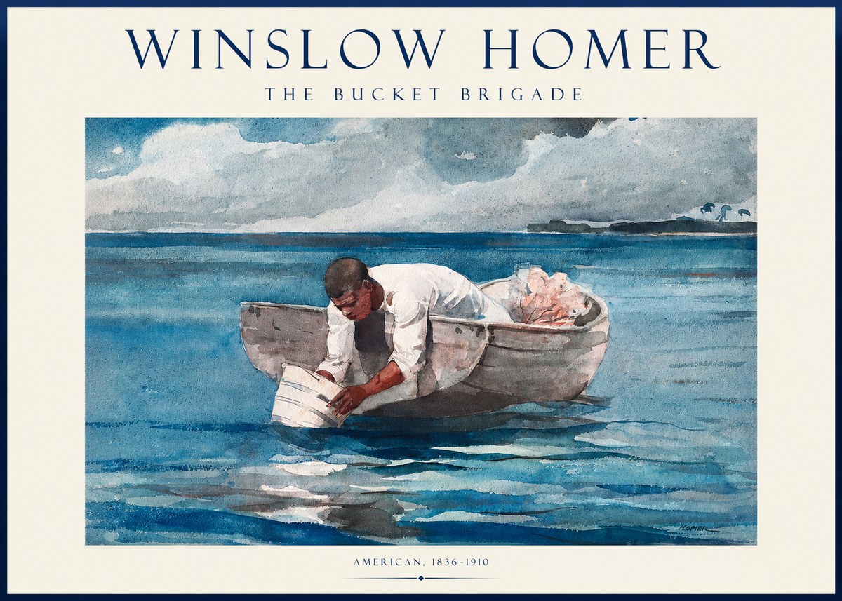Winslow Homer The Bucket Brigade No1 - Plakát