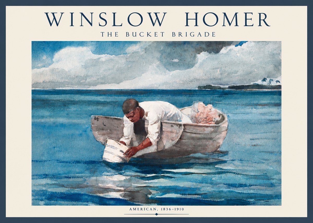 Winslow Homer The Bucket Brigade No3 - Plakát