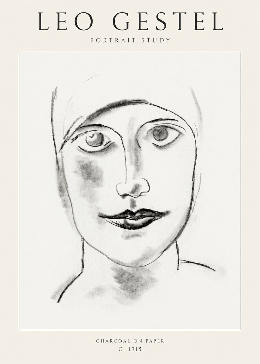 Leo Gestel Portrait Study I No1 - Plakát