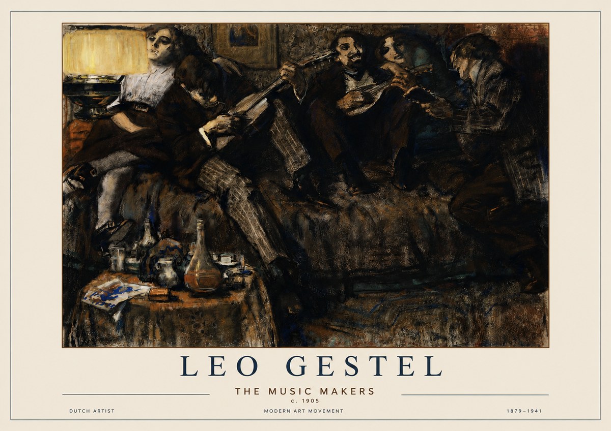 Leo Gestel The Music Makers No3 - Plakát