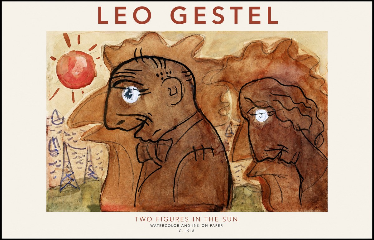 Leo Gestel Two Figures in the Sun No1 - Plakát