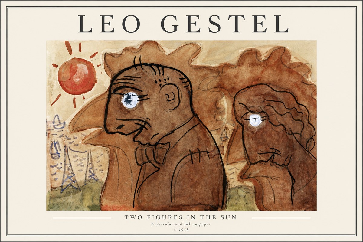 Leo Gestel Two Figures in the Sun No4 - Plakát