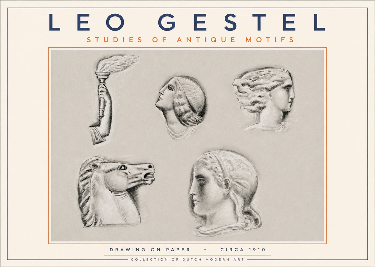 Leo Gestel Studies of Antique Motifs No3 - Plakát