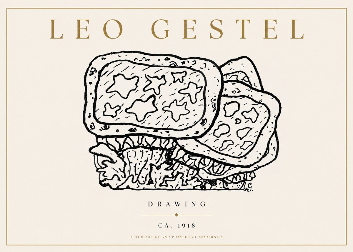 Leo Gestel Drawing Ca. 1918 No3 - Plakát
