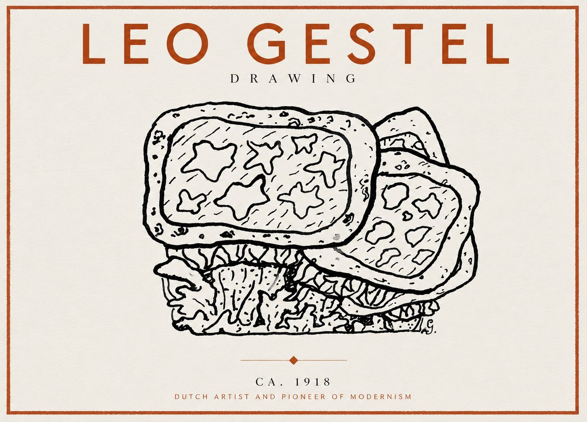 Leo Gestel Drawing Ca. 1918 No5 - Plakát