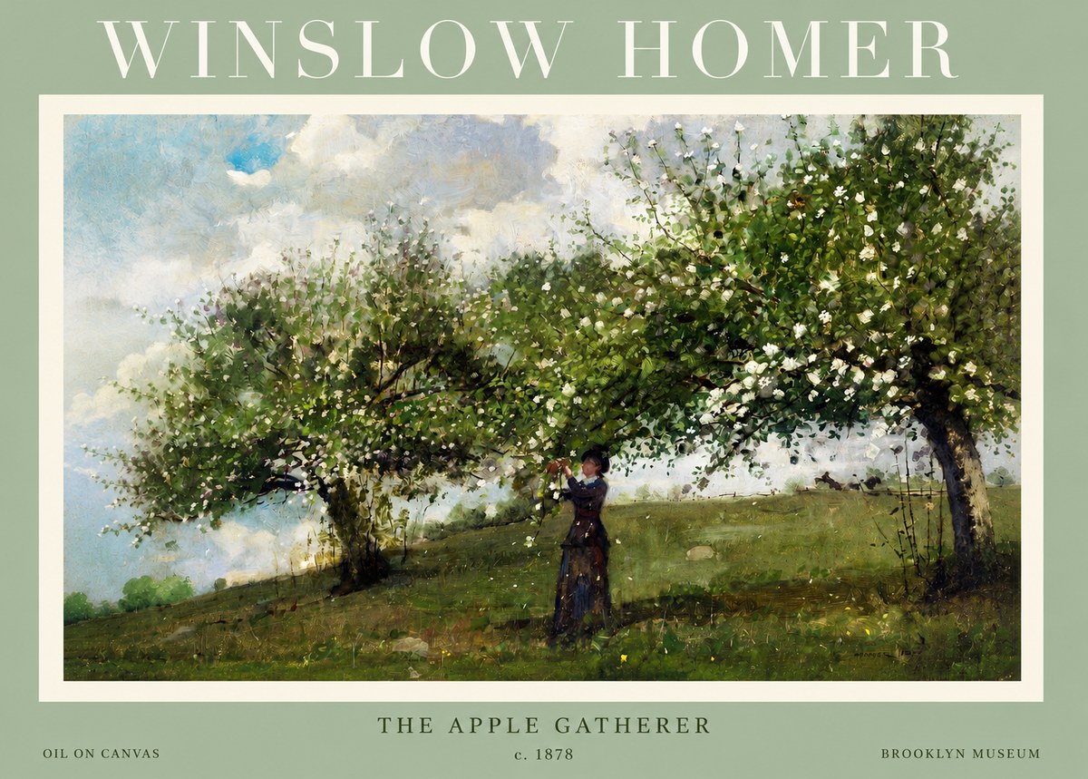Winslow Homer The Apple Gatherer No2 - Plakát