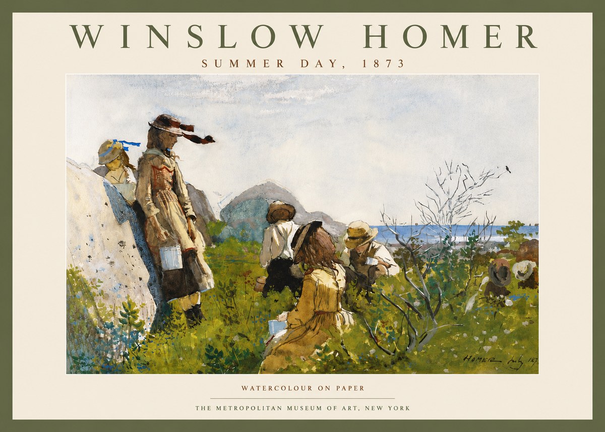Winslow Homer Summer Day, 1873 No4 - Plakát