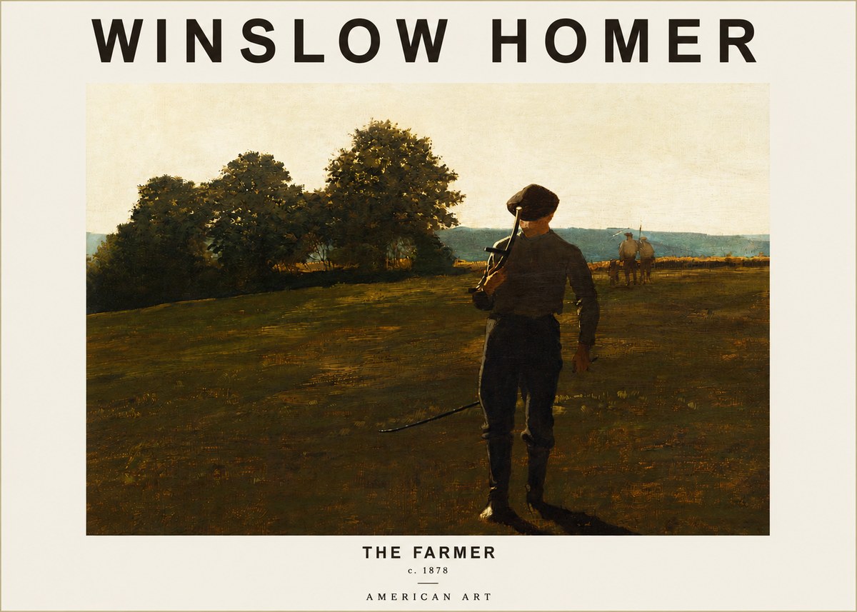 Winslow Homer The Farmer No3 - Plakát