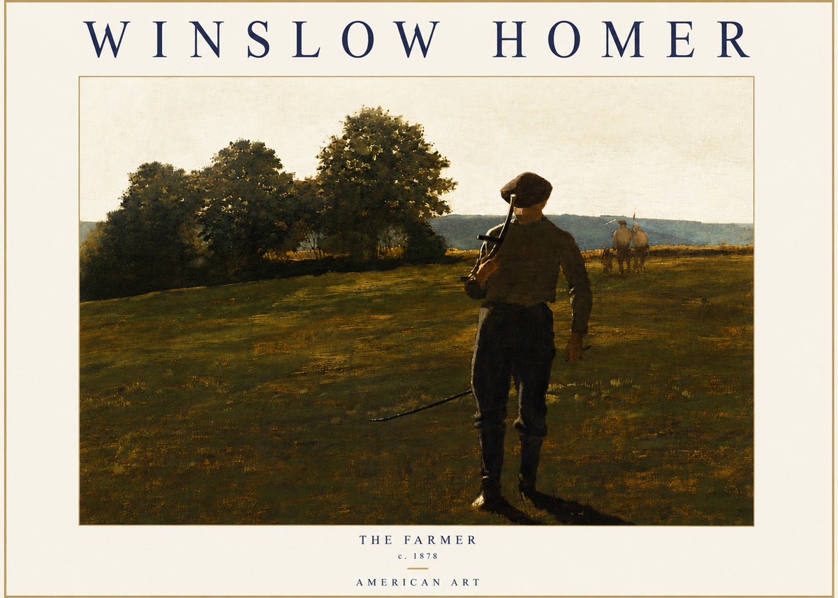 Winslow Homer The Farmer No4 - Plakát