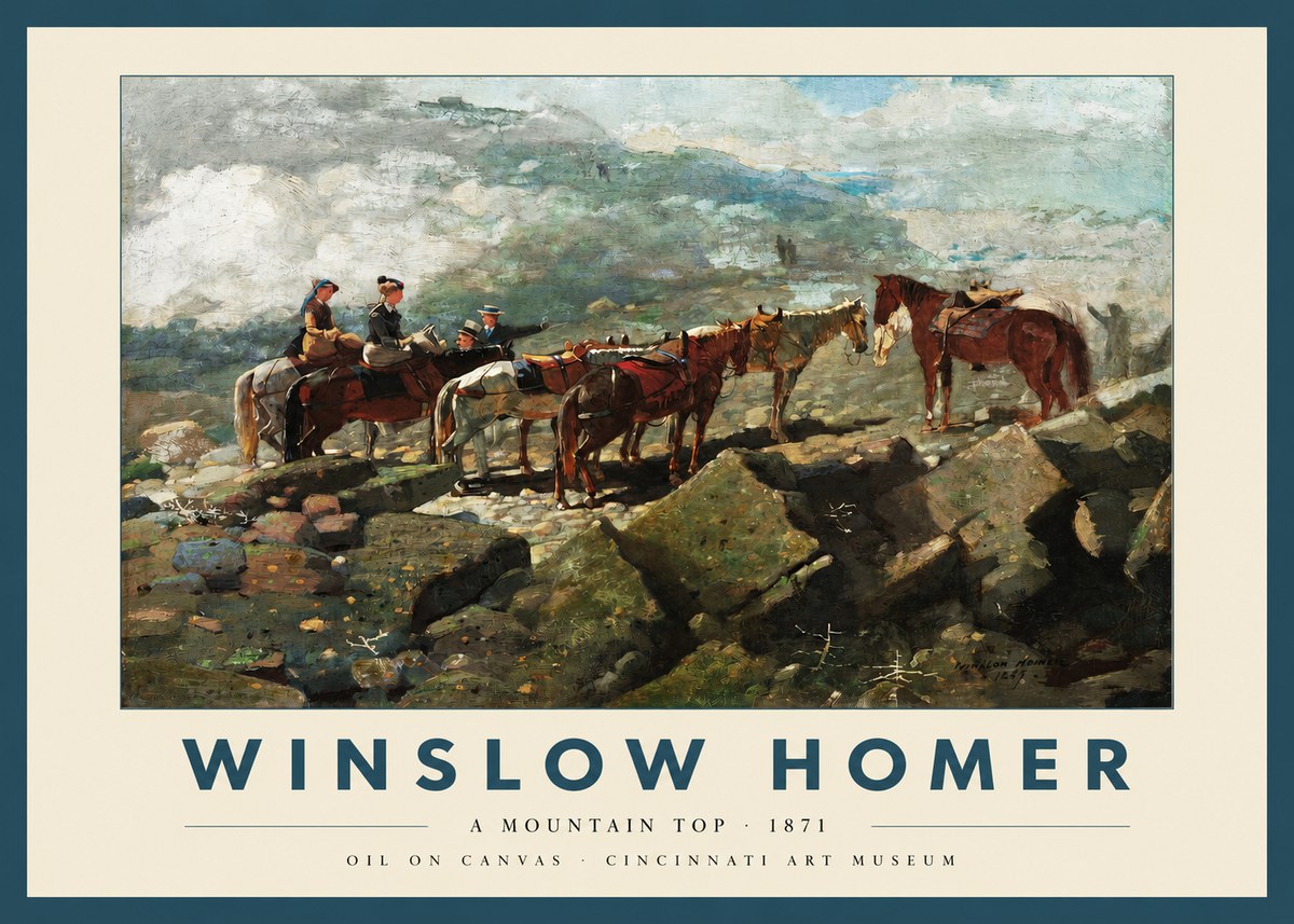 Winslow Homer A Mountain Top No2 - Plakát