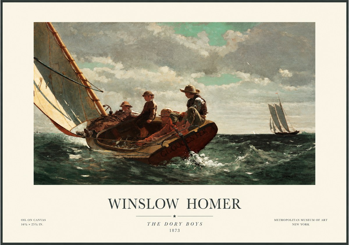 Winslow Homer The Dory Boys No1 - Plakát