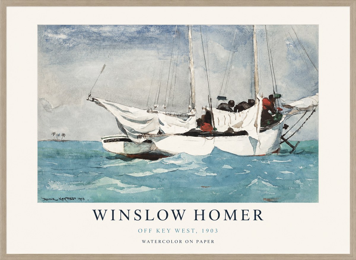 Winslow Homer Off Key West, 1903 No1 - Plakát