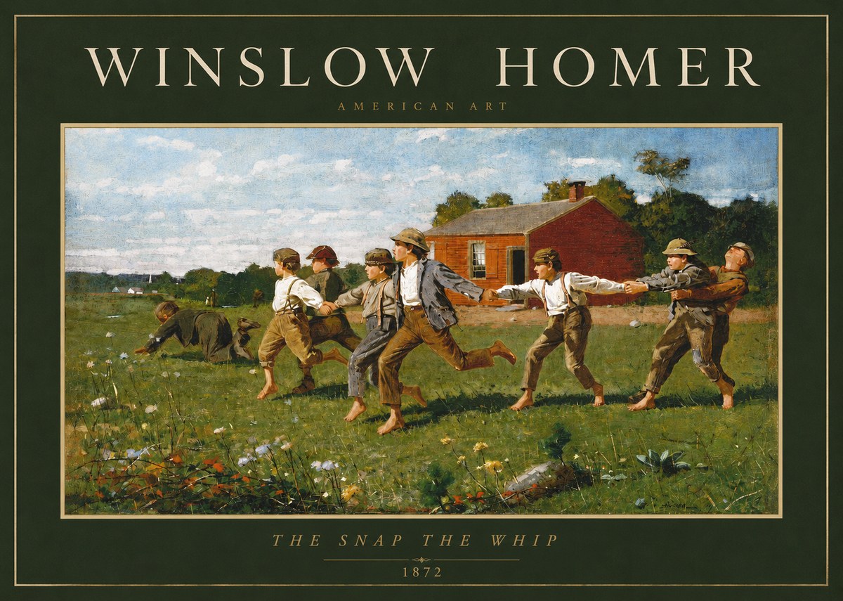 Winslow Homer The Snap the Whip No2 - Plakát