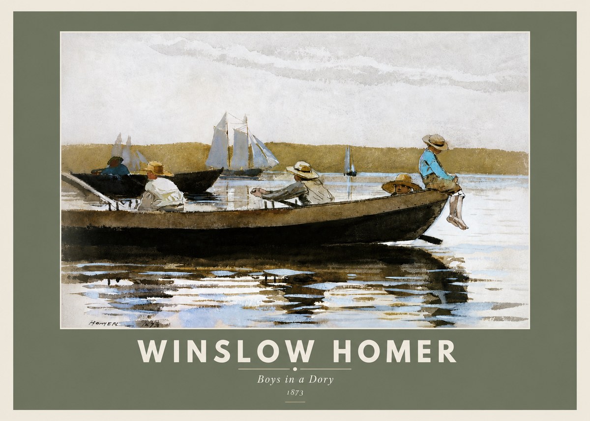 Winslow Homer Boys in a Dory II No3 - Plakát