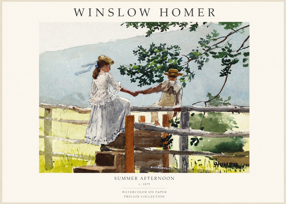 Winslow Homer Summer Afternoon No1 - Plakát