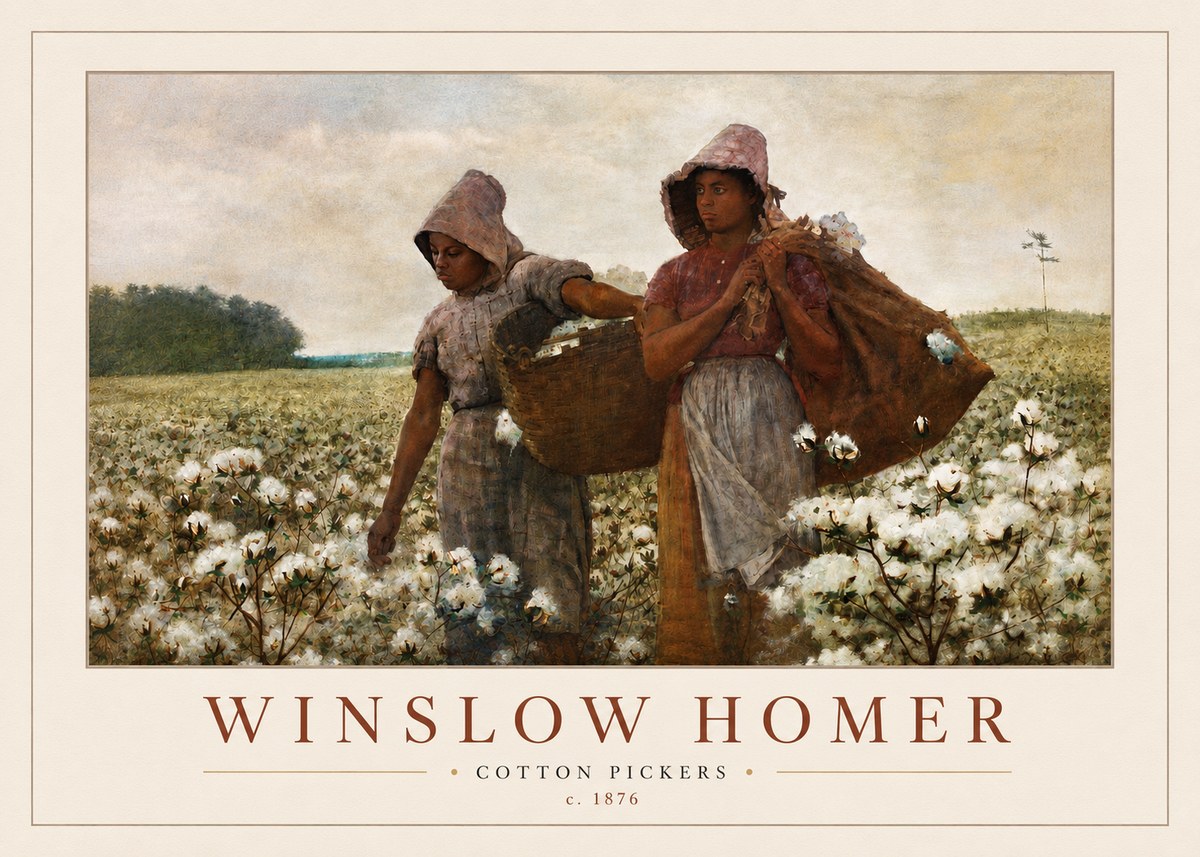 Winslow Homer Cotton Pickers No4 - Plakát