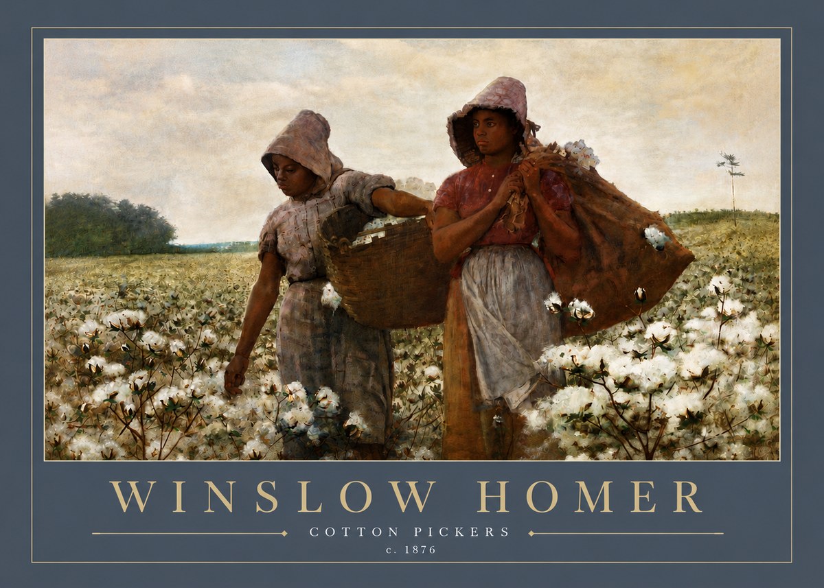 Winslow Homer Cotton Pickers No6 - Plakát