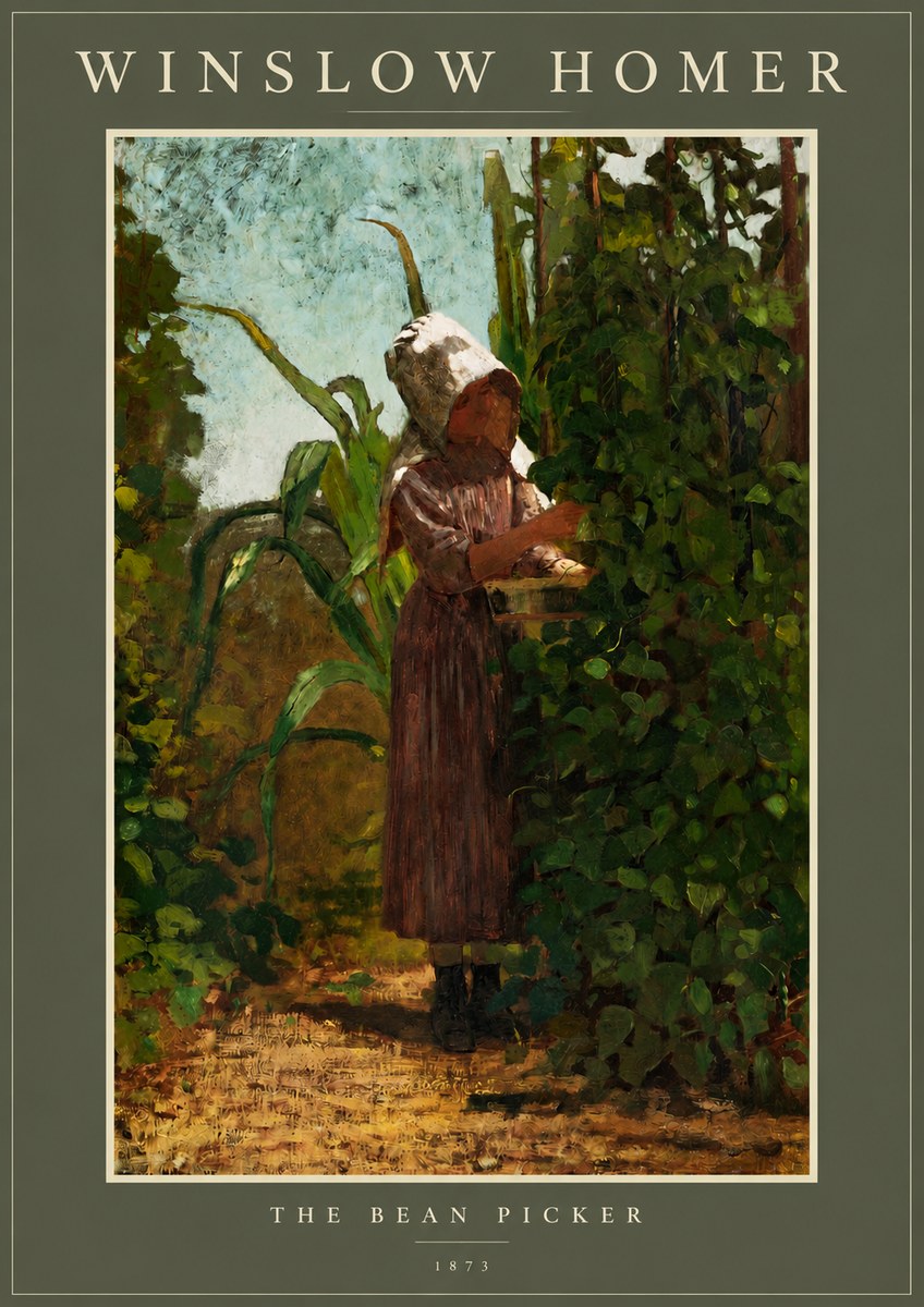 Winslow Homer The Bean Picker No2 - Plakát
