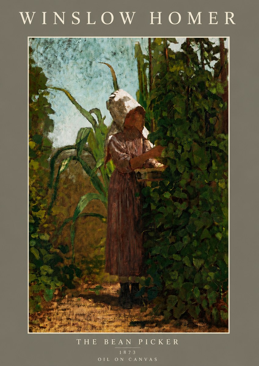 Winslow Homer The Bean Picker No5 - Plakát