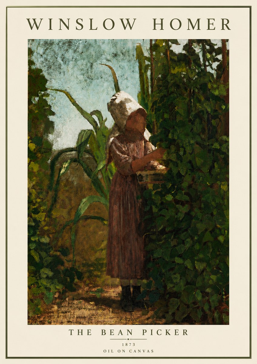 Winslow Homer The Bean Picker No6 - Plakát