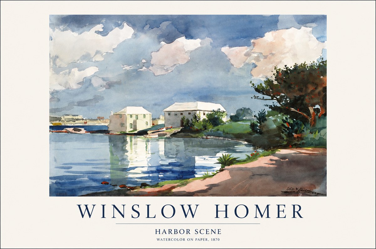 Winslow Homer Harbor Scene No1 - Plakát