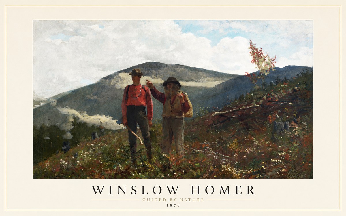 Winslow Homer The Two Guides No1 - Plakát