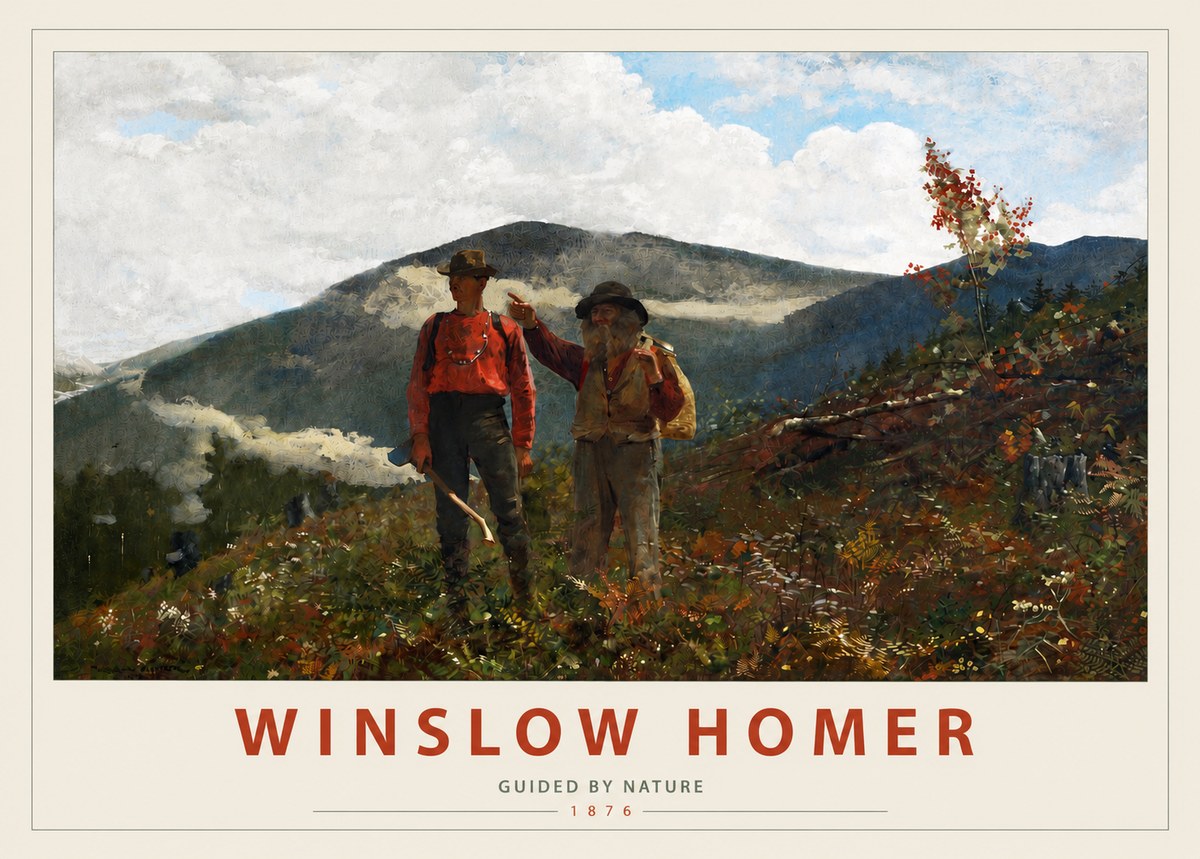 Winslow Homer The Two Guides No3 - Plakát