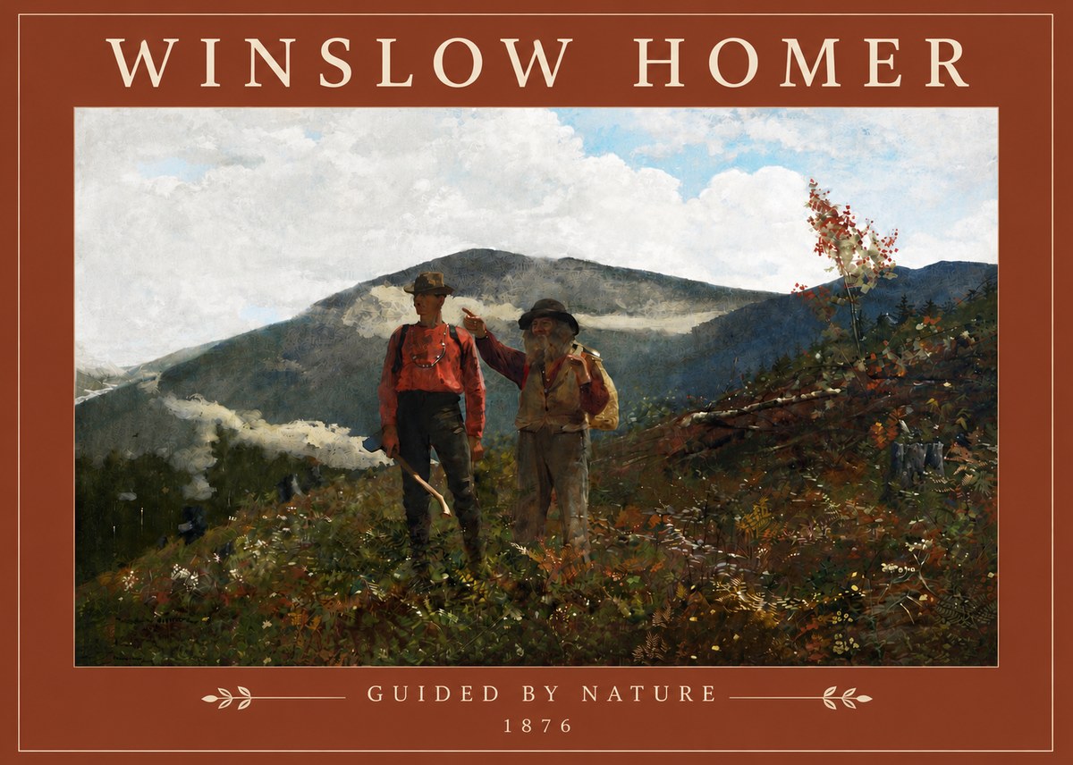 Winslow Homer The Two Guides No4 - Plakát