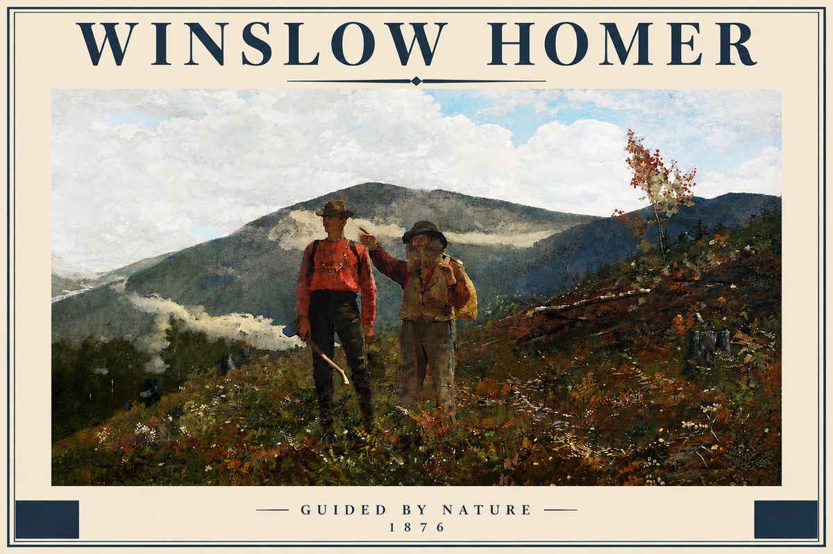Winslow Homer The Two Guides No5 - Plakát