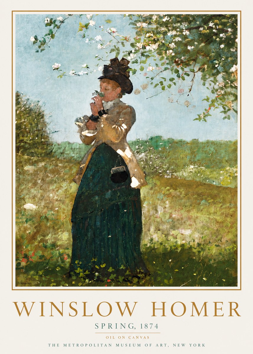 Winslow Homer Spring No3 - Plakát