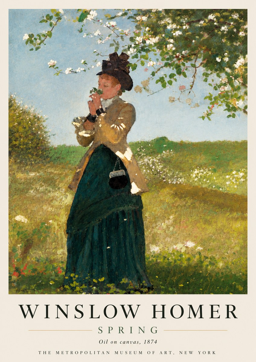 Winslow Homer Spring No4 - Plakát