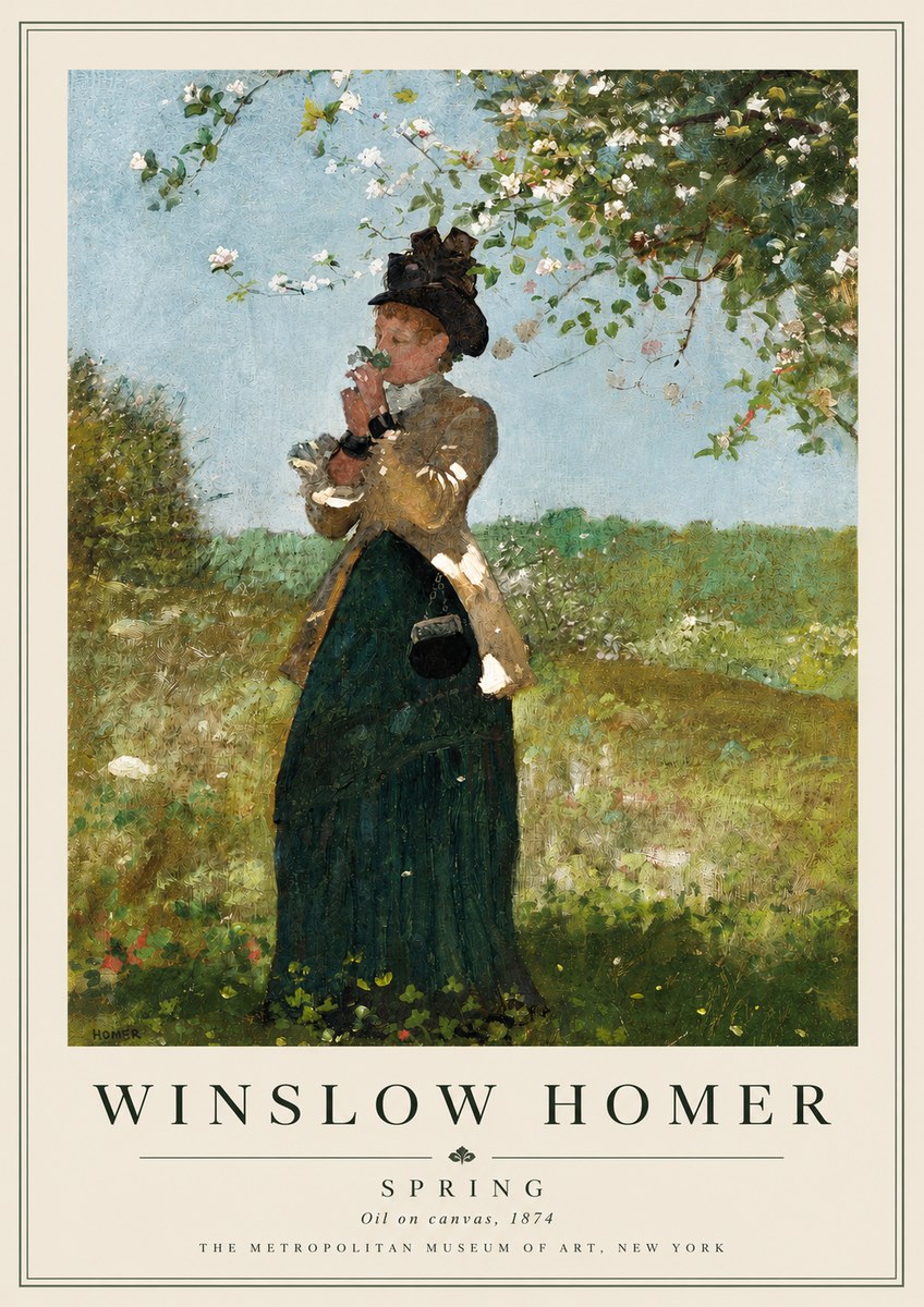 Winslow Homer Spring No5 - Plakát