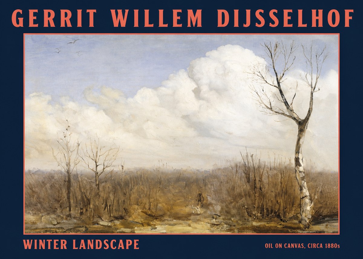 Gerrit Willem Dijsselhof Winter Landscape No2 - Plakát